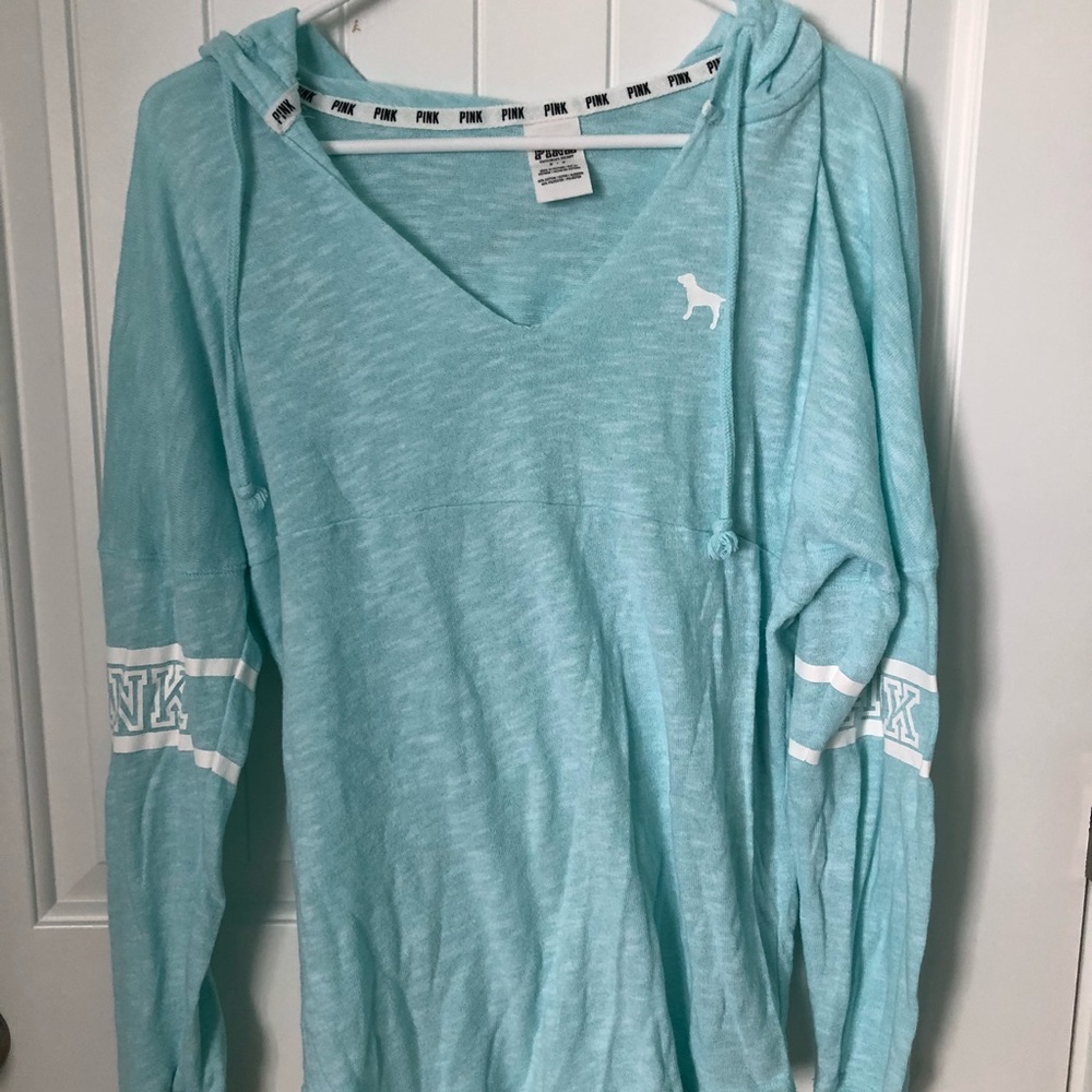 Victoria’s Secret Pink light blue small sweatshirt